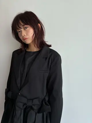 ミディアム カラー ヘアアレンジ Opus🐕kato Mizuki🐕のヘアスタイル
