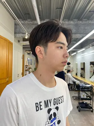 メンズ シャドウパーマ/ 波巻パーマYu-Kiのヘアスタイル