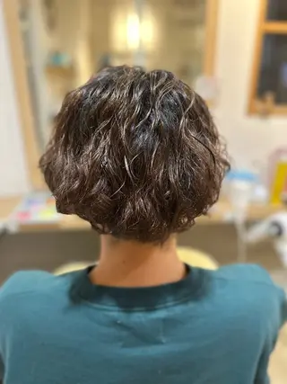 ショート パーマ メンズ hair&spa palm所属・石井 寛司のヘアスタイル