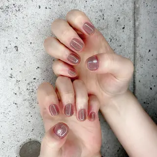 ロング カラー パーマ ヘアアレンジ メンズ キッズ ネイル マツエク・マツパ Salon Ｋのネイルデザイン