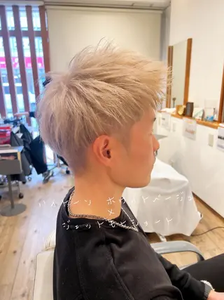 ショート カラー アザマ　ヤスカツ _rosso 川口のヘアスタイル