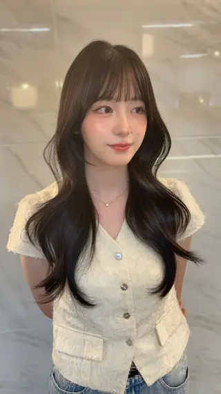 ロング 🤍韓国ヘア/ 楓🤍のヘアスタイル