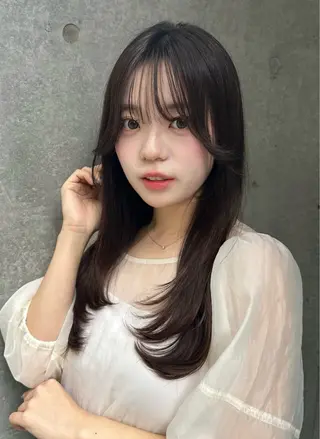 ロング レイヤー/顔周り /ボブ/銀座/サラのヘアスタイル