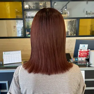 ミディアム カラー スナコザワ レナのヘアスタイル