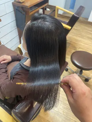 ミディアム 平田 たかしのヘアスタイル