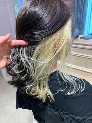 セミロング ダブルカラー /垣尾颯大のヘアスタイル