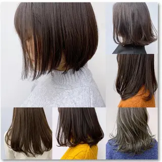 ミディアム カラー パーマ 【N°deseo】 吉祥寺のヘアスタイル