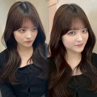 ロング うる艶カラー×韓国 ヘア/Yumi🎀のヘアスタイル