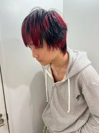 メンズ 💥ウルフカット デザインあんな💥のヘアスタイル