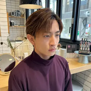 メンズ 艶カラー/暖色カラー /透明感/ryutoのヘアスタイル