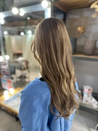 ロング カラー 溜 一太のヘアスタイル