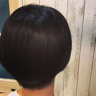 ショート カラー パーマ 金崎 新吾のヘアスタイル
