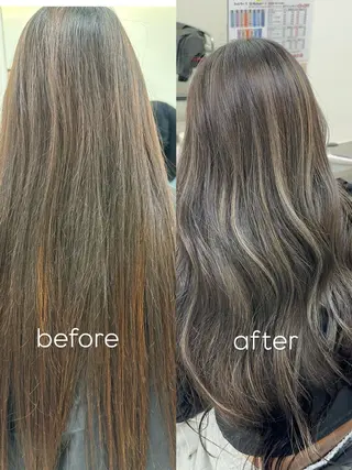 ロング カラー ヘアアレンジ 久米 治仁のヘアスタイル