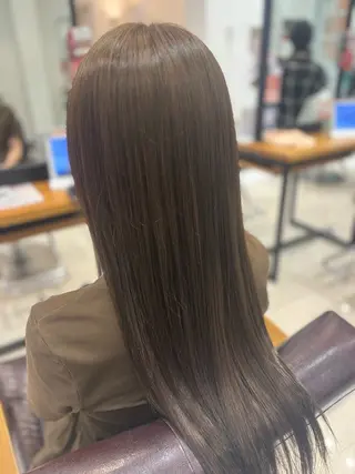 ロング カラー 艶カラー/赤み消しカ ラー/yukiのヘアスタイル