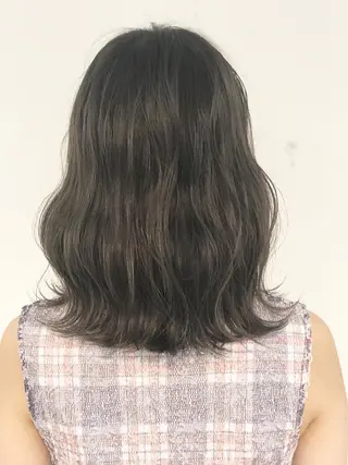 ミディアム 🍂秋の透け感カ ラー🍂HIDEKAのヘアスタイル