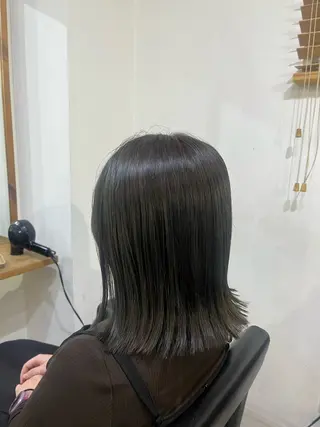 ミディアム カラー ✨🎨ブリーチなし 透明感カラー✨美友のヘアスタイル
