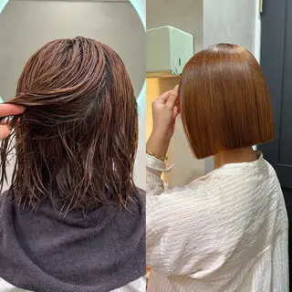 ayaka/暖色 /ニュアンスボブのヘアスタイル