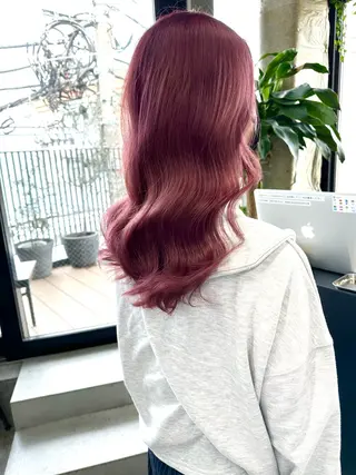 セミロング カラー OVER→三軒茶屋 /縮毛矯正・髪質改善のヘアスタイル