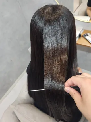 ロング 小松 航大のヘアスタイル