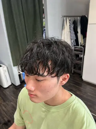 パーマ メンズ Act hair所属・カットモデル募集中/ 共和/大場和哉のヘアスタイル