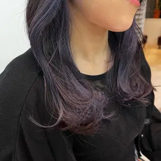 ミディアム カラー レイヤー🩵透明感 ೀユイ🌙のヘアスタイル