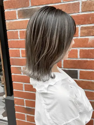 セミロング カラー ヘアアレンジ 酸性縮毛矯正のプロ 杉山玲介のヘアスタイル