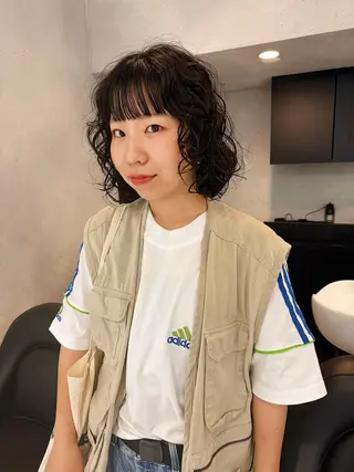 ショート パーマ SALOWIN 名古屋所属・パーマ落とし/ パーマ特化/丹羽舜太のヘアスタイル