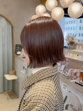 ショート カラー 髪質改善✨縮毛矯正 ショートボブ/ともきのヘアスタイル