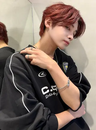 ヘアアレンジ メンズ 美髪矯正🫧/ 吉田こうすけのヘアスタイル