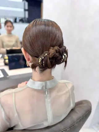 セミロング ヘアアレンジ hair room HARU所属・伊藤 栄子のヘアスタイル