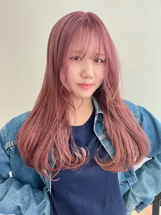 ロング カラー メンズパーマ/ メッシュ📍ﾕﾘのヘアスタイル