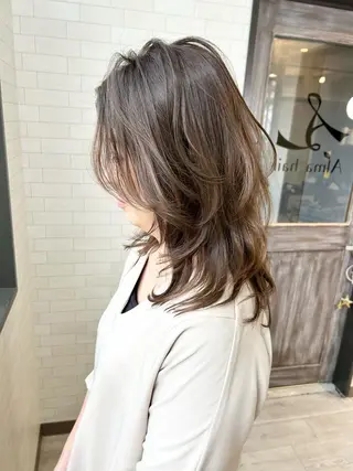 セミロング 神野 雅樹のヘアスタイル