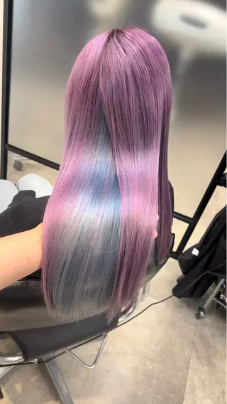 ロング カラー 及川シゲル 髪質改善講師のヘアスタイル