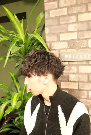 ミディアム 志厳/メンズ特化 /メンズパーマのヘアスタイル