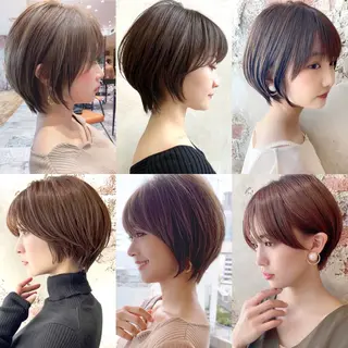 ショート カラー 💍新宿ショート 💍岩田莉奈のヘアスタイル