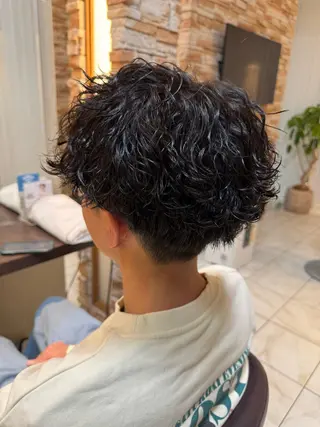 パーマ メンズ ⭐️透明感カラー/ パーマ⭐️宮野翔のヘアスタイル