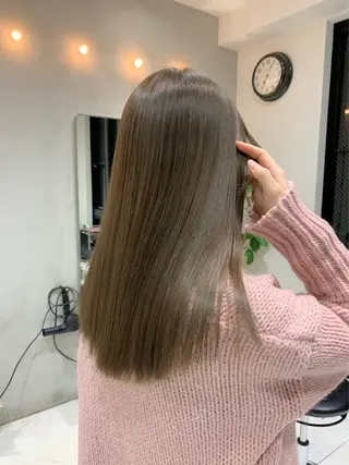 ミディアム グレージュ|くすみ× 透明感|kazutoのヘアスタイル