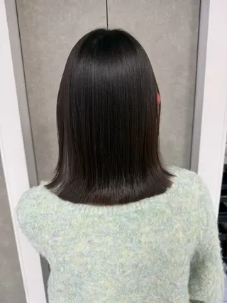 ミディアム パーマ 髪質改善/縮毛矯正 /ブリーチ矯正/岡部のヘアスタイル