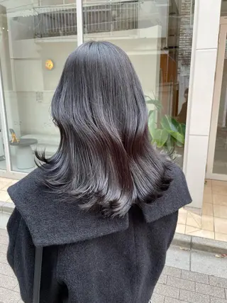 ミディアム カラー 🔷ダブルカラーハイ トーン🔷櫻井走のヘアスタイル