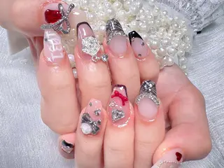 ネイル 🎀鈴音🎀 ワンホンネイルのネイルデザイン