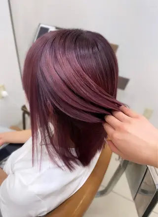 ミディアム カラー SOYON なんば店所属・水島 真彩のヘアスタイル