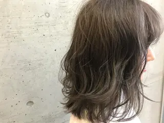 ミディアム カラー 大栗 佑也  髪質改善のヘアスタイル