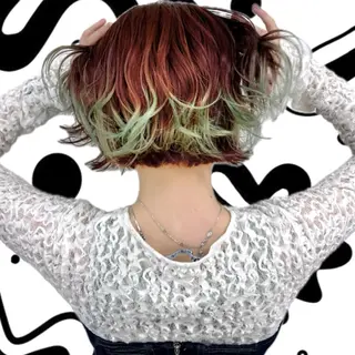 ショート カラー hair salon　丹tan所属・Rena✴︎トレンド ×スタンダードMIXのヘアスタイル