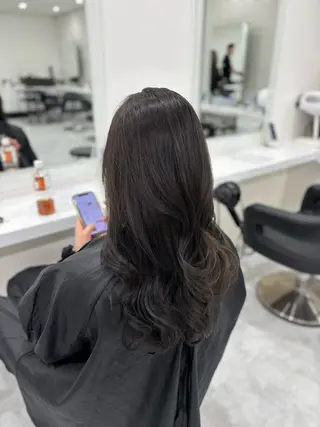 ロング まろっと艶感ブラウン ベージュ🤍まなかのヘアスタイル