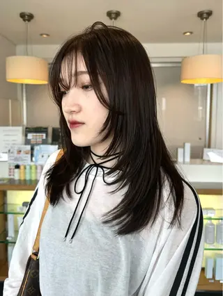 ロング 南 妃那のヘアスタイル