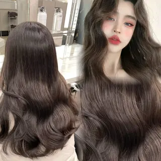 ロング カラー ヘアアレンジ 💎韓国/ レイヤー カット/ 暖色🫧のヘアスタイル