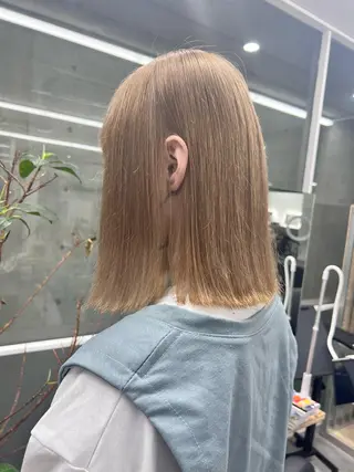 ミディアム welring hair salon所属・azusa/心斎橋/ ハイトーンカラーのヘアスタイル