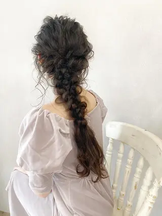 ロング ヘアアレンジ 顔骨格似合わせカット 乾陽菜のヘアスタイル