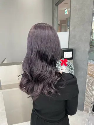 ロング カラー ヘアアレンジ メンズウルフ🐺♡ ブリーチ♡ヘアメ🎀のヘアスタイル