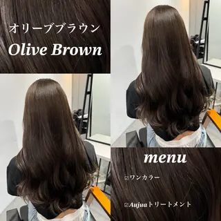 ロング カラー ヘアアレンジ ブリーチなしカラー /ベージュ/安形翔のヘアスタイル